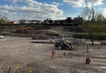 Comenzó la construcción de las bases en el puente Santa Lucia